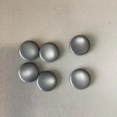 グレー スナップボタン 6個セット 約2.5cm