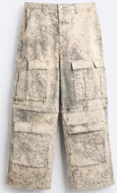 定価 10,990円　取り外しレッグ仕様付きカーゴパンツ ZARA　ザラ