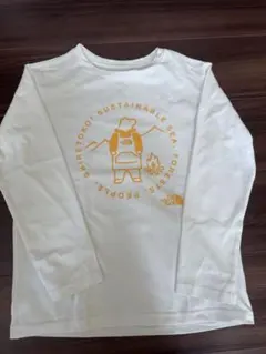 THE NORTH FACE ホワイト長袖カットソー 140