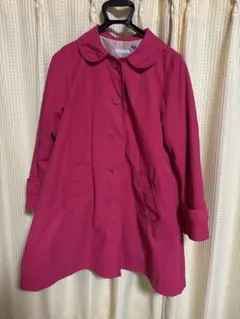 POU DOU DOU ピンク トレンチコート ボタン付き