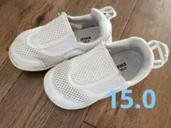 IFME 上履き シューズ 15.0 ホワイト 幼稚園　保育園　新学期準備