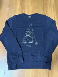 A.P.C. アーペーセー スウェット トレーナー ネイビー ヨットプリントのサムネイル