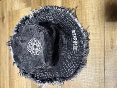 デニム風フリンジバケットハット