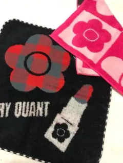MARY QUANT フラワー柄ハンカチ 2枚セット