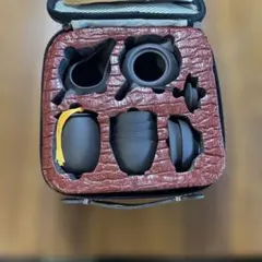 中国茶器セット 黒色 陶器 収納ケース付き