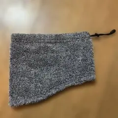 グレー フリース ネックウォーマー ドローストリング付きのサムネイル