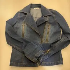 美品 Y2K ビンテージ デニム ライダースジャケット ショート丈 - メルカリ