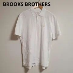 ブルックスブラザーズ スーピマコットンストレッチ ピケ GFロゴ ポロシャツ M