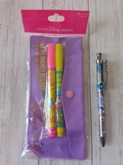 東京ディズニーリゾート　蛍光ペン　25周年記念限定 ボールペン　レトロ