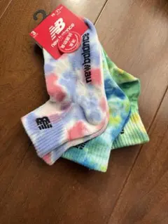 New Balance タイダイキッズ靴下 3足セット 19-21cm