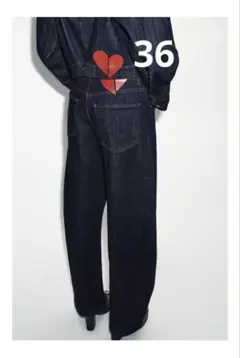 完売品⭐︎ZARA Z1975 ハイウエストバレルフィットデニムパンツ 36