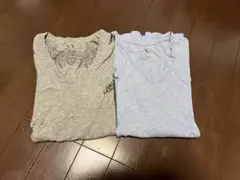 ARMANI EXCHANGE　VネックTシャツ 2枚セット グレーライトブルー