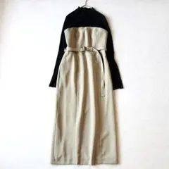 新品タグ付✨25SS アルアバイル スラブオックステレコドッキングワンビースM