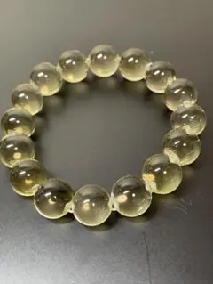 宇宙の記憶を宿す✨最高峰リビアングラス 11mm ブレスレット お守り 