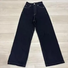 GRL ハイウエストセミワイドデニムパンツ[fo1843] Ｓサイズ