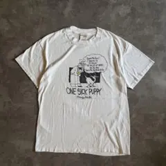 90-00s 企業系 Tシャツ USA古着 白 カート ラジオフライヤー風 XL 