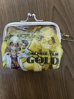 ワンピース フィルムゴールド がま口 コインケース ルフィ 財布 チェーン付き