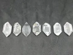 ■天然石■ハーキマーダイヤモンド(水晶)■両剣■7点セット■七星陣台座付