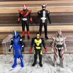 仮面ライダー ソフビ 5体セット ゼロワン ジオウ セイバー ドライブ バルカン