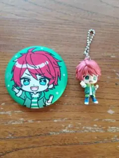 カラフルピーチ からぴち じゃぱぱ　キーホルダー　刺繍缶バッジ