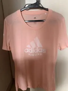 adidas アディダス Tシャツ　サーモンピンク Mサイズ