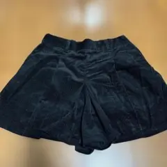 GU 黒 コーデュロイ キュロット M