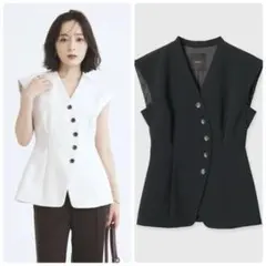 Aimeine 2wayブラウジングコクーンジレ ベージュ ◾️未使用品