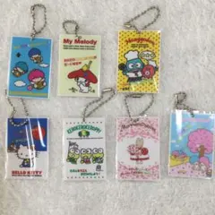 サンリオキャラクターズ　ポストカード　ミニチュアチャーム　ガチャ