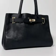 【人気商品】sita parantica トートバッグ　レザー　ブラック　シボのサムネイル
