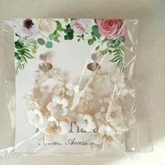 ラブティアラ　花モチーフ ベラ　イヤリング　スターリングシルバーコーティング