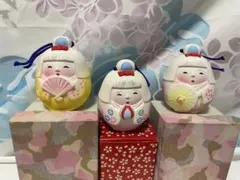 寿々土鈴 博多の寿々人形などの土鈴 可愛らしい女の子３個