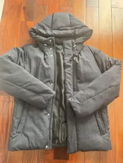 BEAMS HEART ネイビー ダウンジャケット フード付き