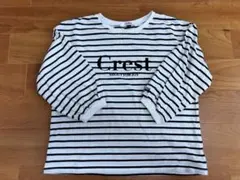 ピンクラテ ストライプ 長袖カットソー S