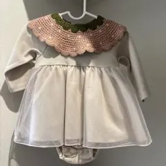 ベビー ワンピース フリル付き 80cm 2点セット