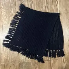 GIORDANO 2WAYショール　ボタン付ポンチョ　気持ち良い手触り　ブラック