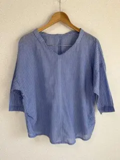 グリーンレーベルリラクシング　ブラウス　ストライプ