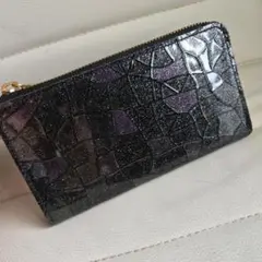 コトカル 小さい長財布 ブラックパール