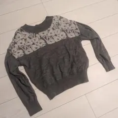 Soareak　 花柄ニットセーター