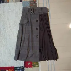 アプワイザー・リッシェ サイドプリーツトレンチスカート Sサイズ