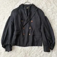 美品 AD2001 トリコ コムデギャルソン テーラードジャケット S 黒 2025年最新】COMME des GARCONS レディース テーラード