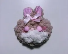 うさぎ型ふわふわポーチ