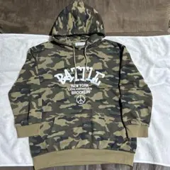 【BROWNY】パーカー古着 カモフラ 迷彩 平成レトロY2Kのサムネイル
