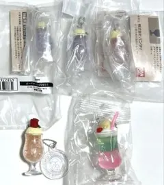 旅する喫茶 ミニチュアチャーム クリームソーダ カラフルクリームソーダ