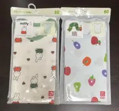【新品未開封】80 UNIQLO ベビー ボディスーツ 2点セット