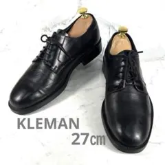 【定番】KLEMAN プレーントゥ レザー ブラック 42 (27cm)のサムネイル