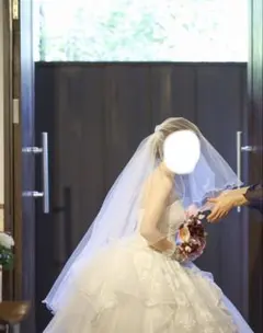 ウェディングベール　オフホワイト