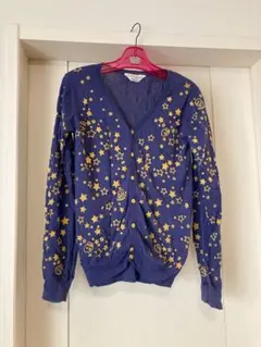 RODEO CROWNS ロデオ カーディガン 長袖 ニット ネイビー