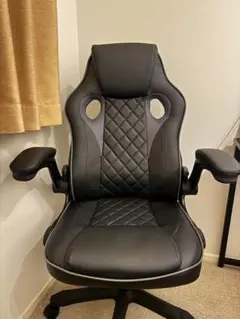 不二貿易 ゲーミングチェア シグナル ブラック/グレー