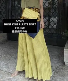 Ameri SHINE KNIT PLEATS SKIRT ¥15,400のサムネイル