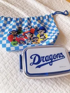 ドラゴンズ ロゴ入り弁当箱と巾着セット